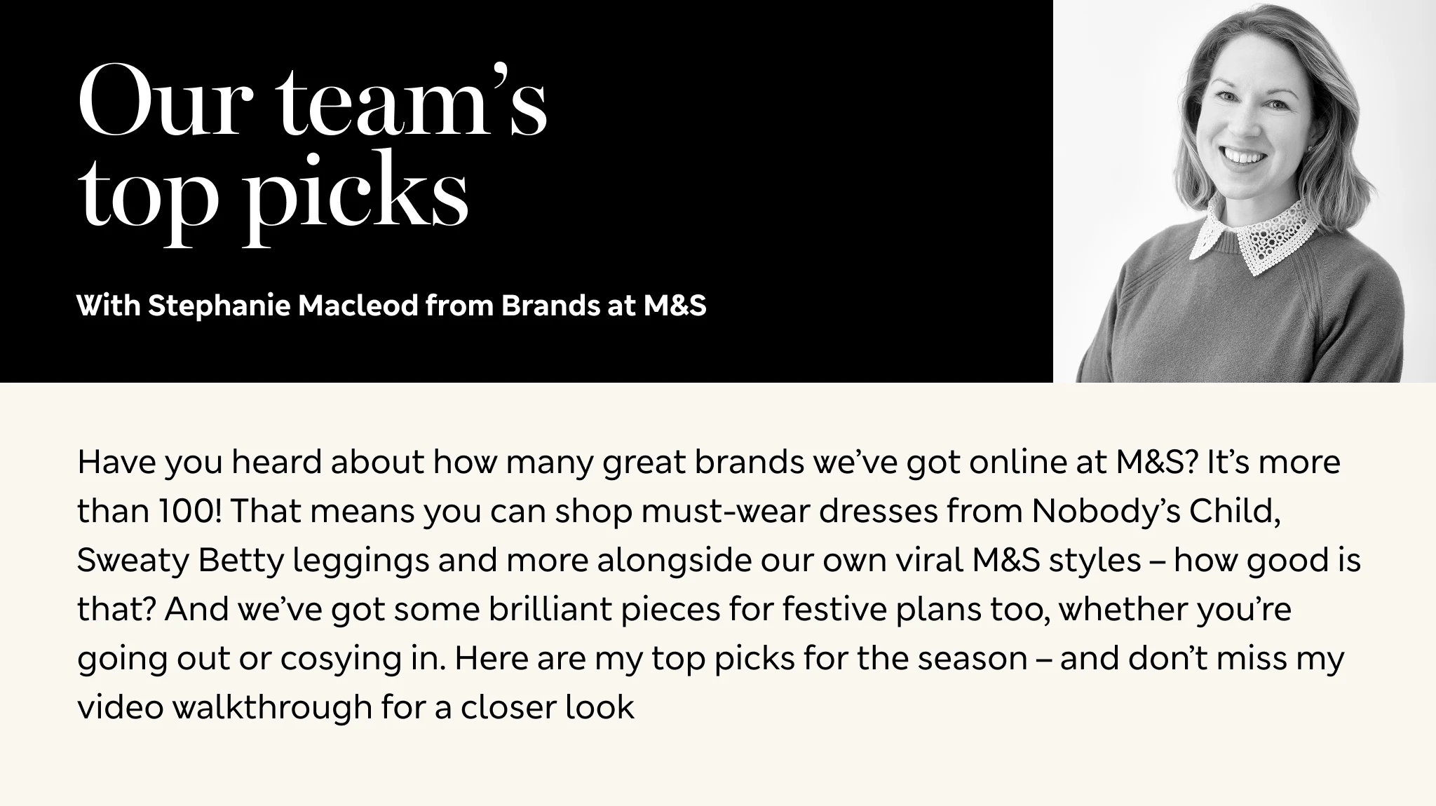  head of brands, Stephanie MacCleod