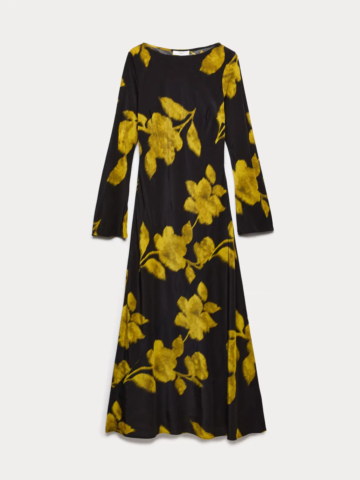 Black and yellow floral dress