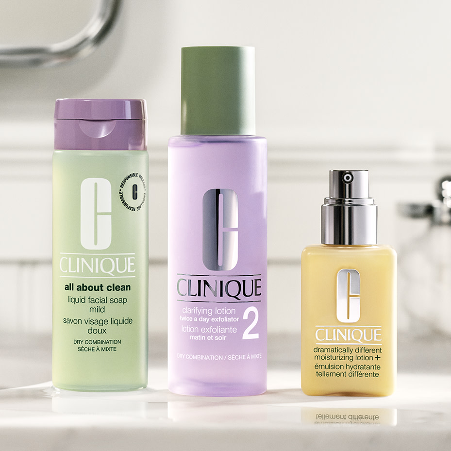 Selection of beauty products. Shop Skincare