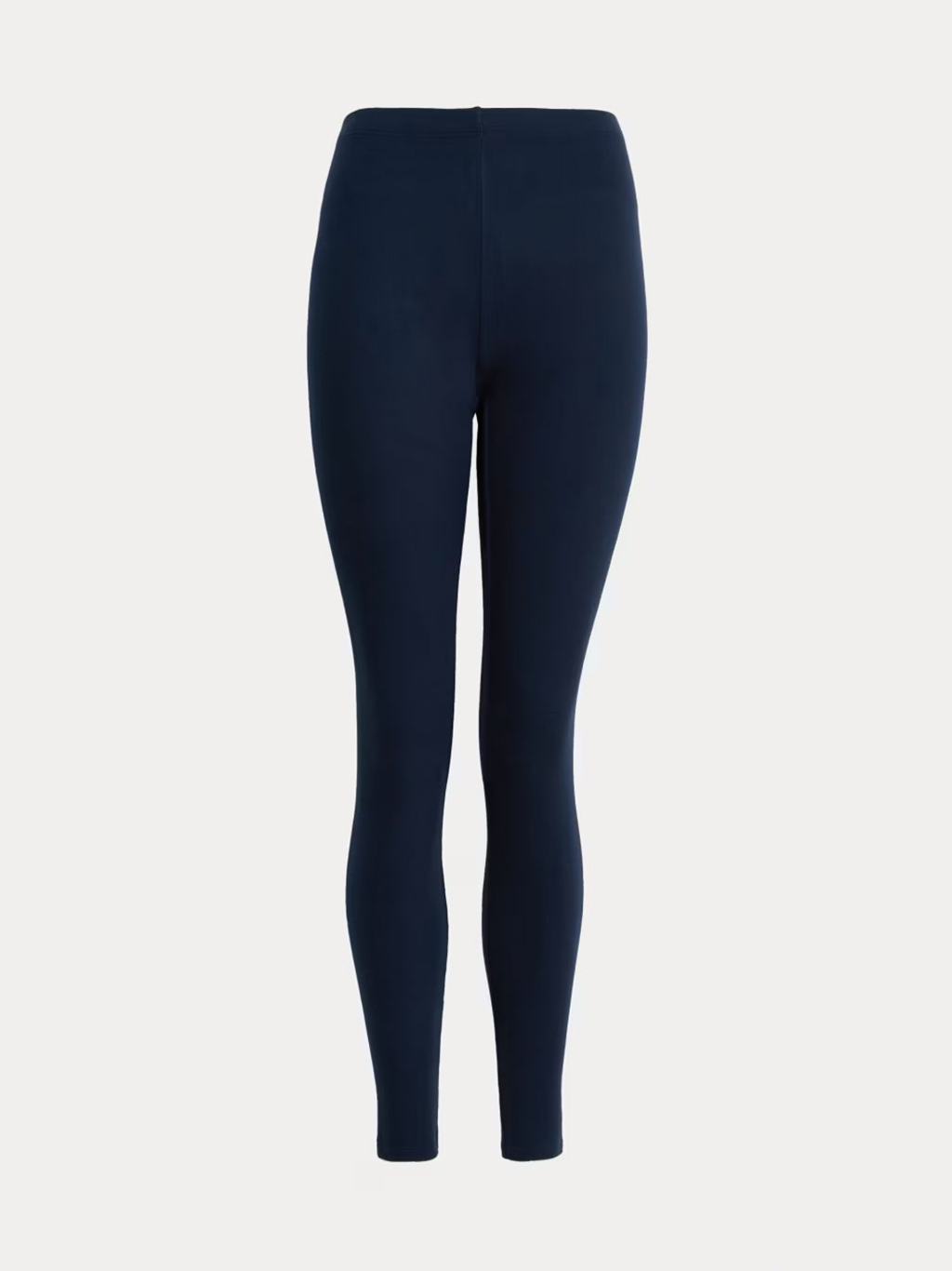 Women's navy cotton-blend thermal leggings