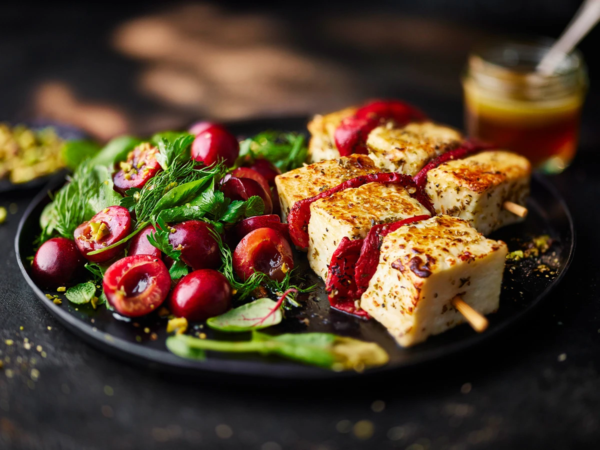 Halloumi skewers