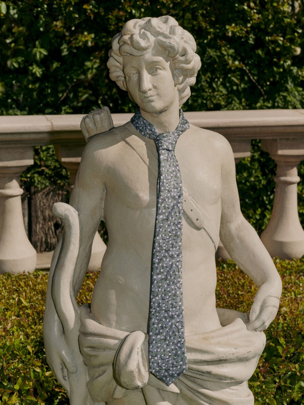 Statue wearing a tie. Shop men's ties 