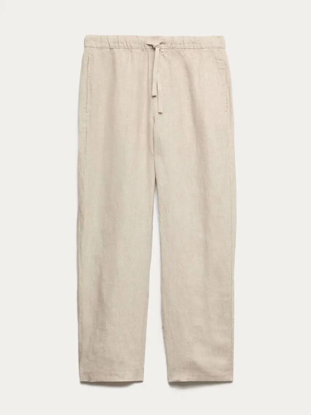 Cream linen trousers