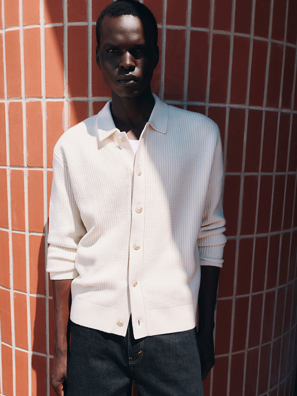 Man wearing white shirt