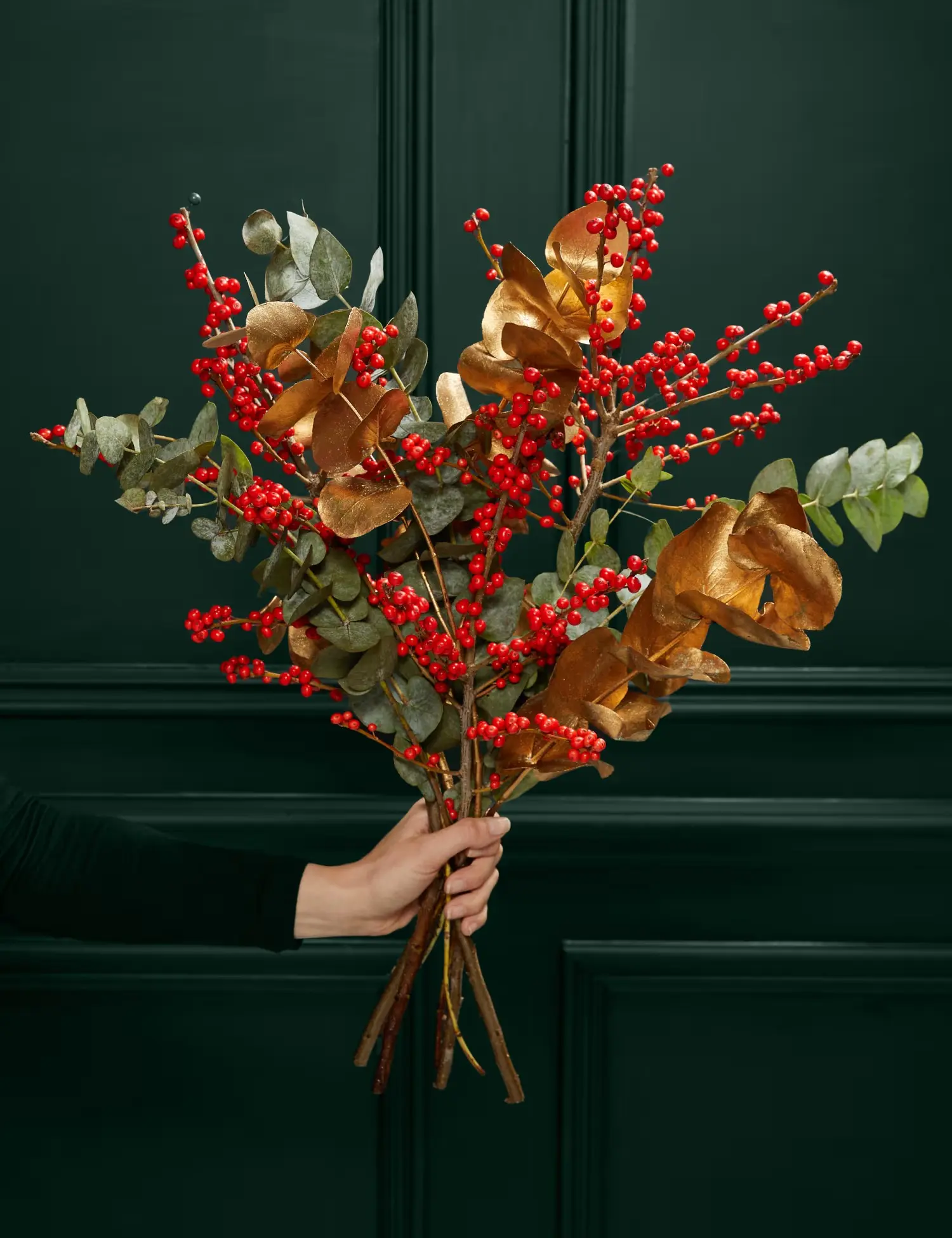 Ilex and Eucalyptus Bouquet by M&S