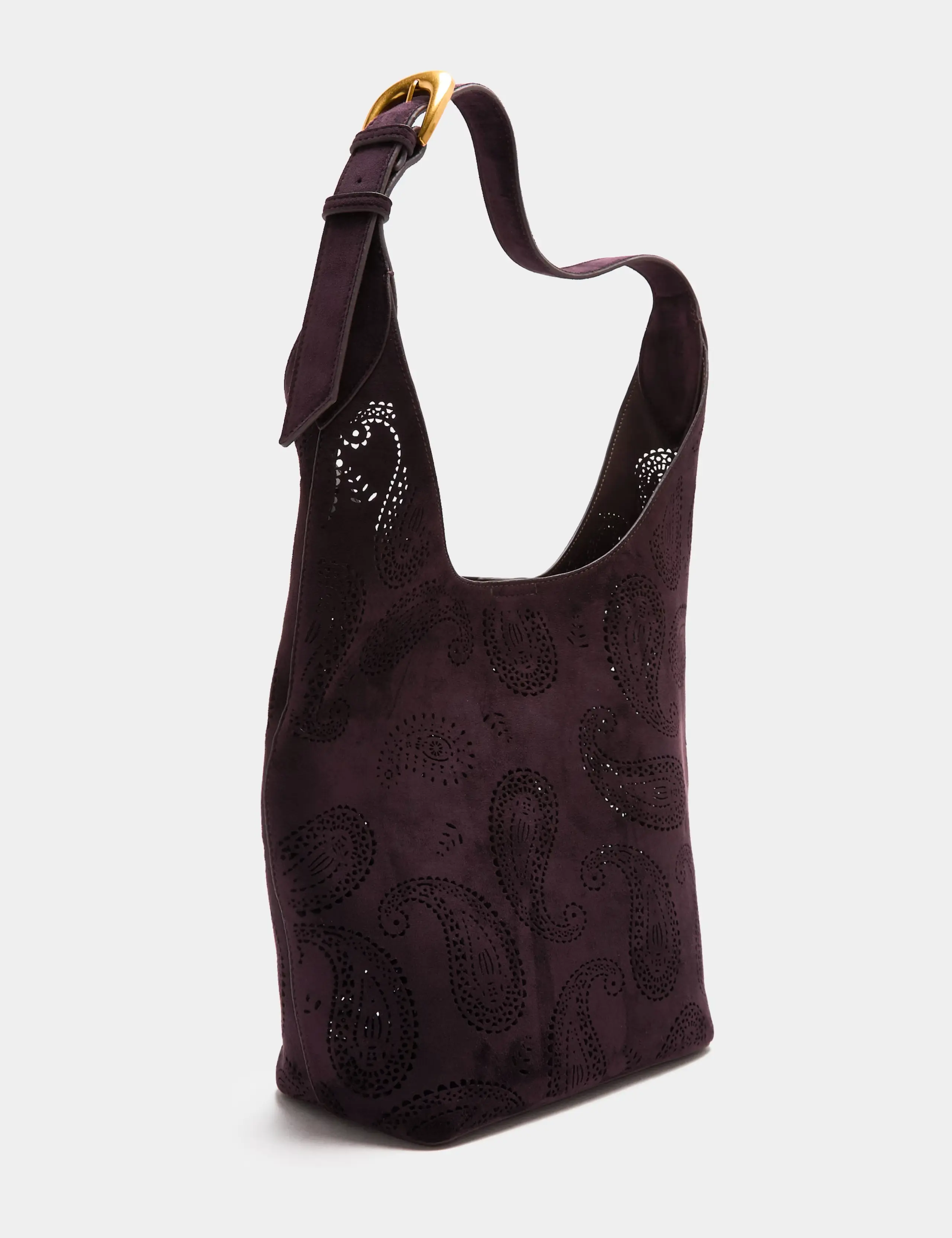 Laser Cut Top Handle Shoulder Bag