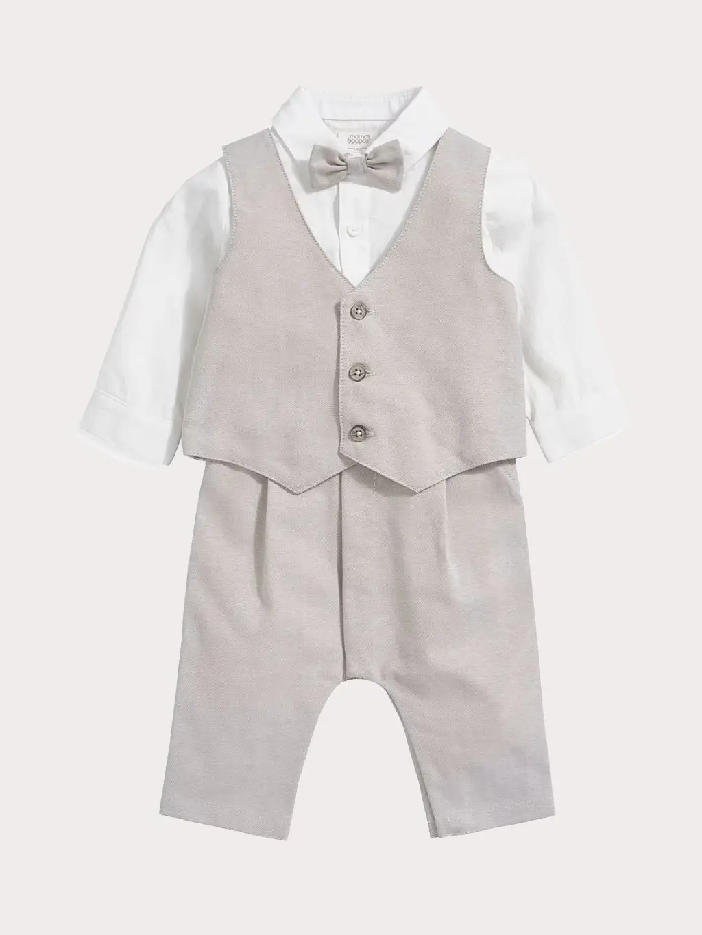 Grey four-piece romper set
