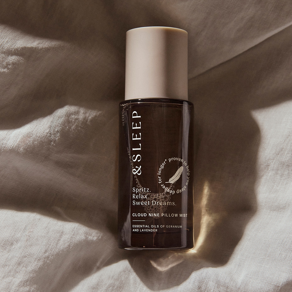 Selection of beauty products. Shop Sleep