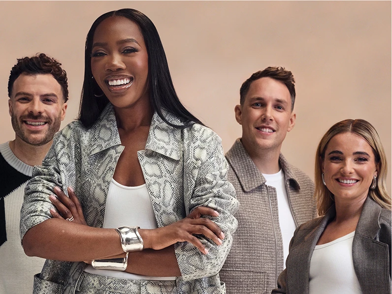 The presenters of our new series: Melissa Holdbrook-Akposoe, Jordan North, Chris Stark and Sian Welby