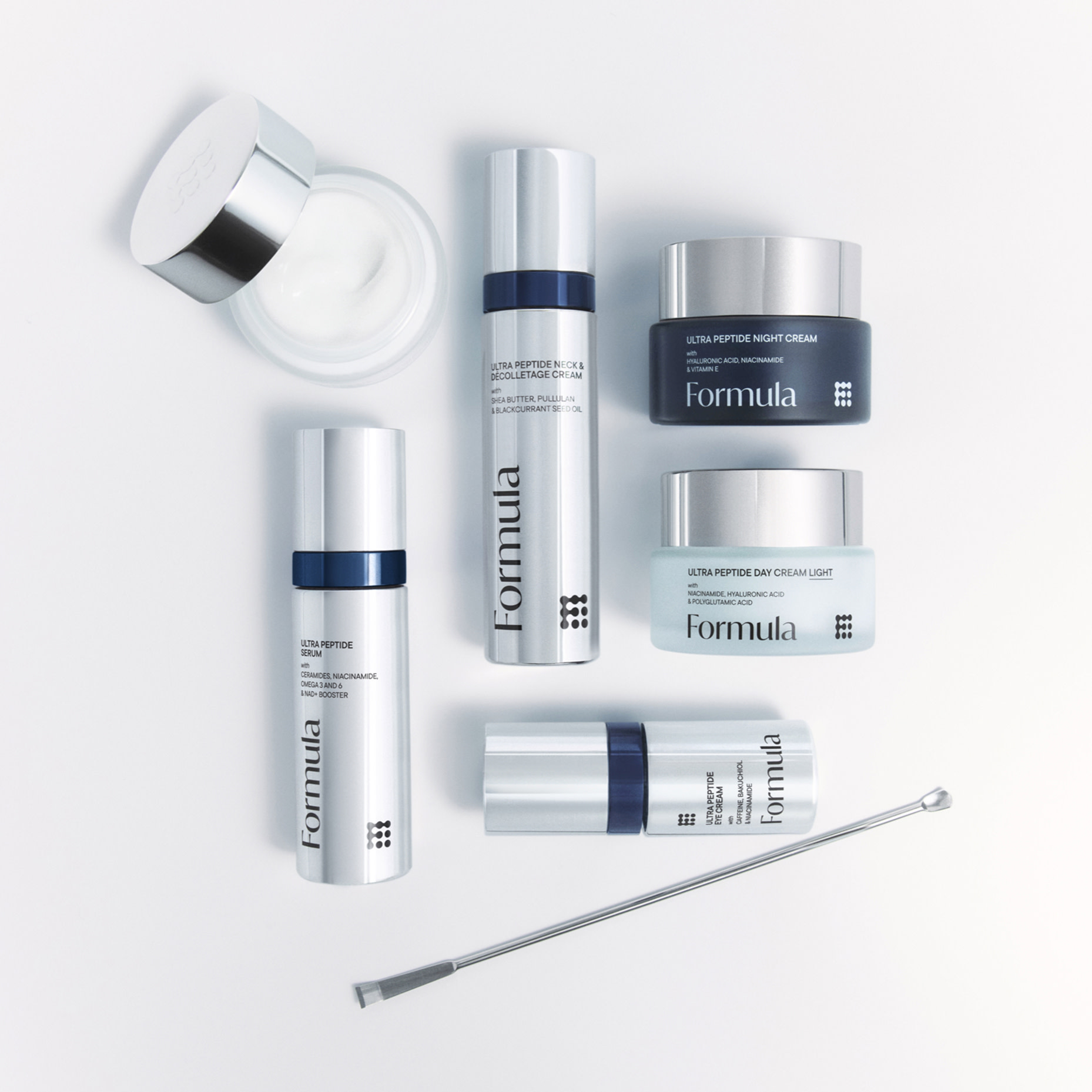 Emma Willis with skincare. Shop Formula