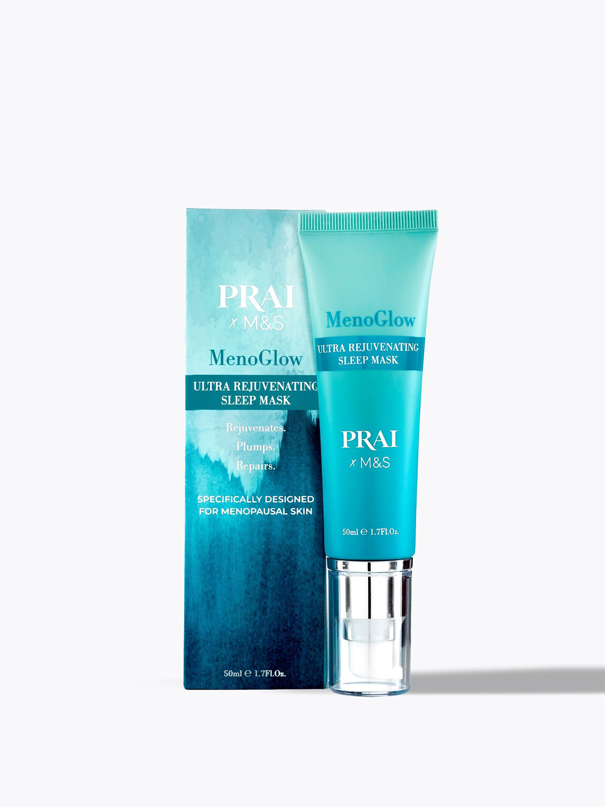 Free PRAI Menoglow Ultra Rejuvenating sleep mask when you buy one PRAI product. Shop now