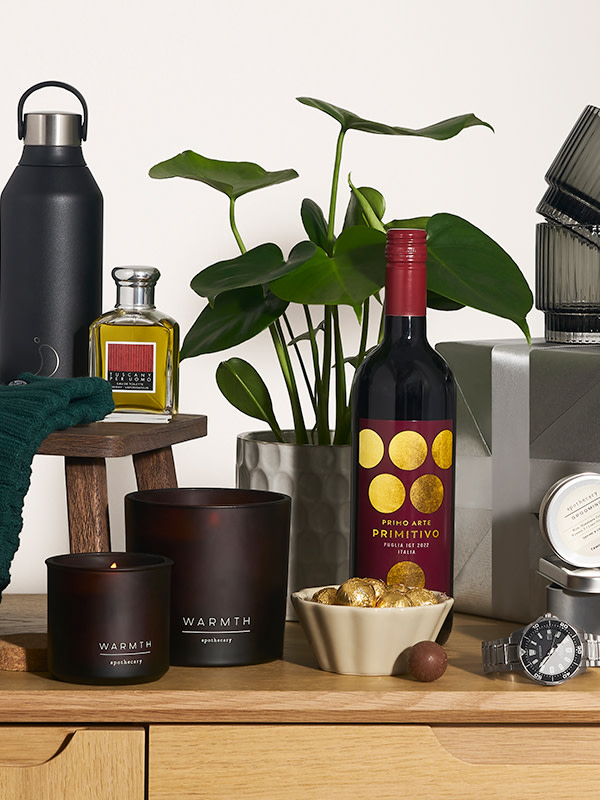 Selection of gifts for him. Shop gifts for him