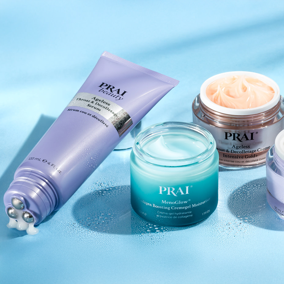 Selection of skincare products, Shop now