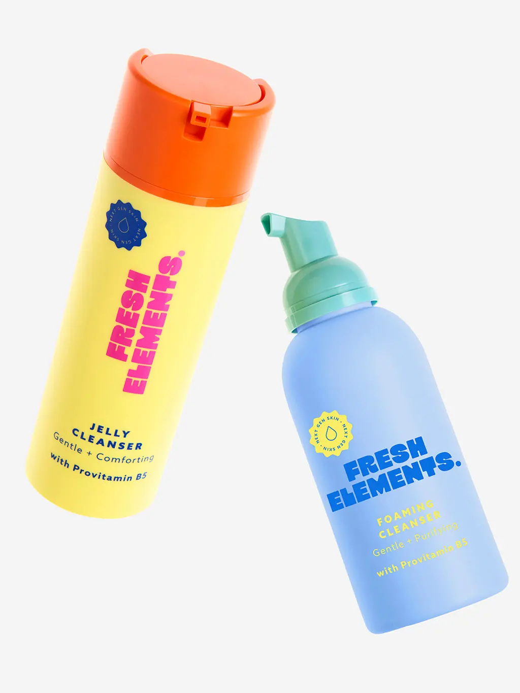 Fresh Elements foaming cleanser and jelly cleanser