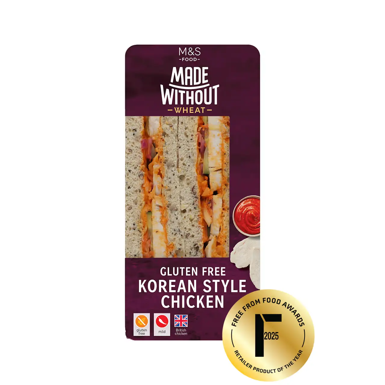 Made Without Wheat Korean Style Chicken Sandwich