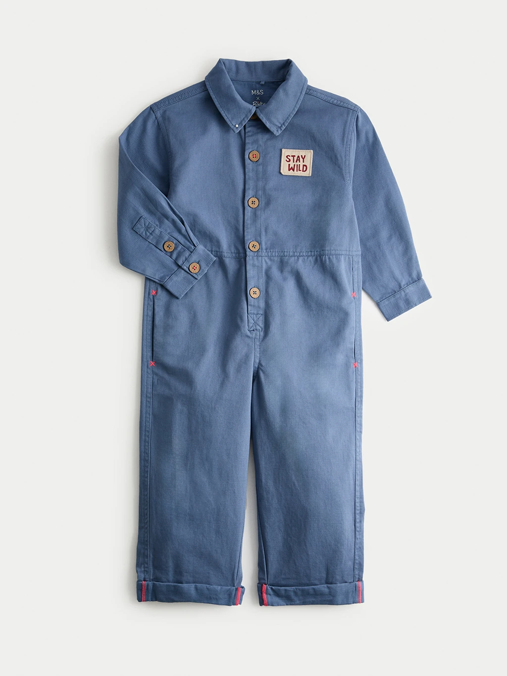 M&S X Binky blue boiler suit