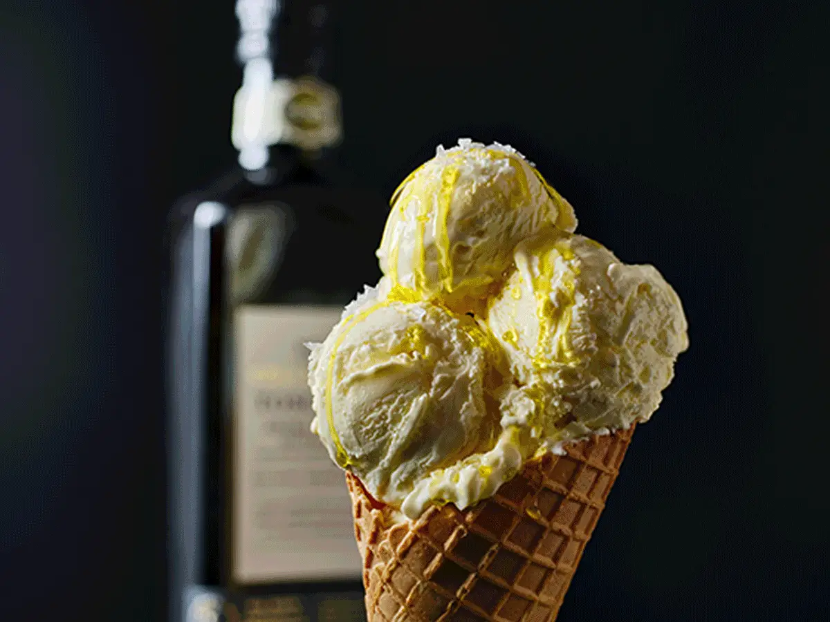 Olive oil ice cream, loaded ice cream and ice cream floats