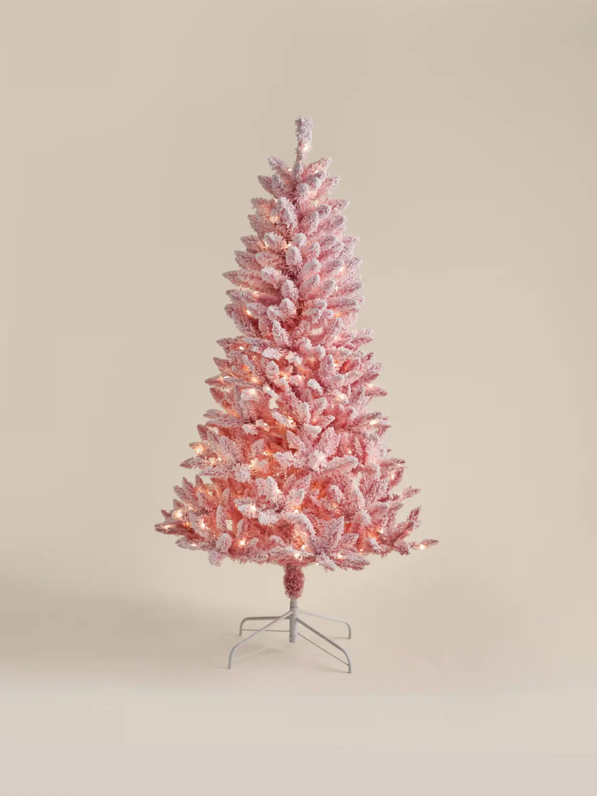 Image of pink Christmas tree