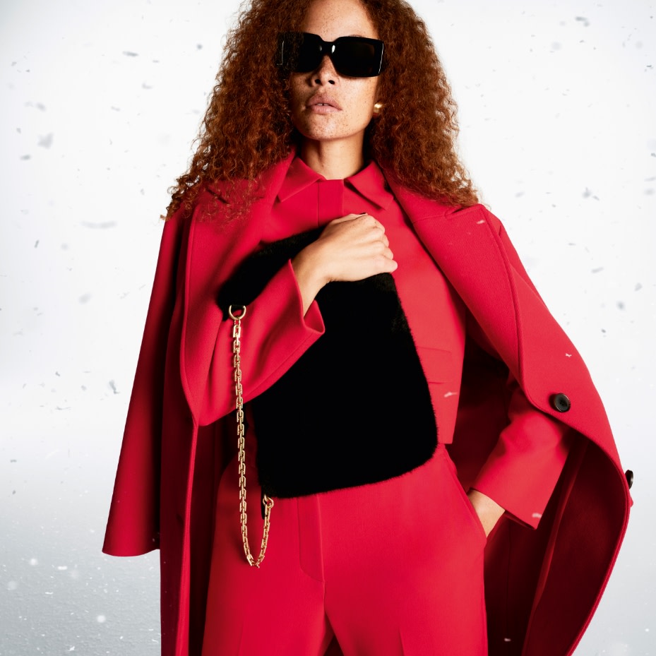 Women wearing Red coats and jackets. Shop now