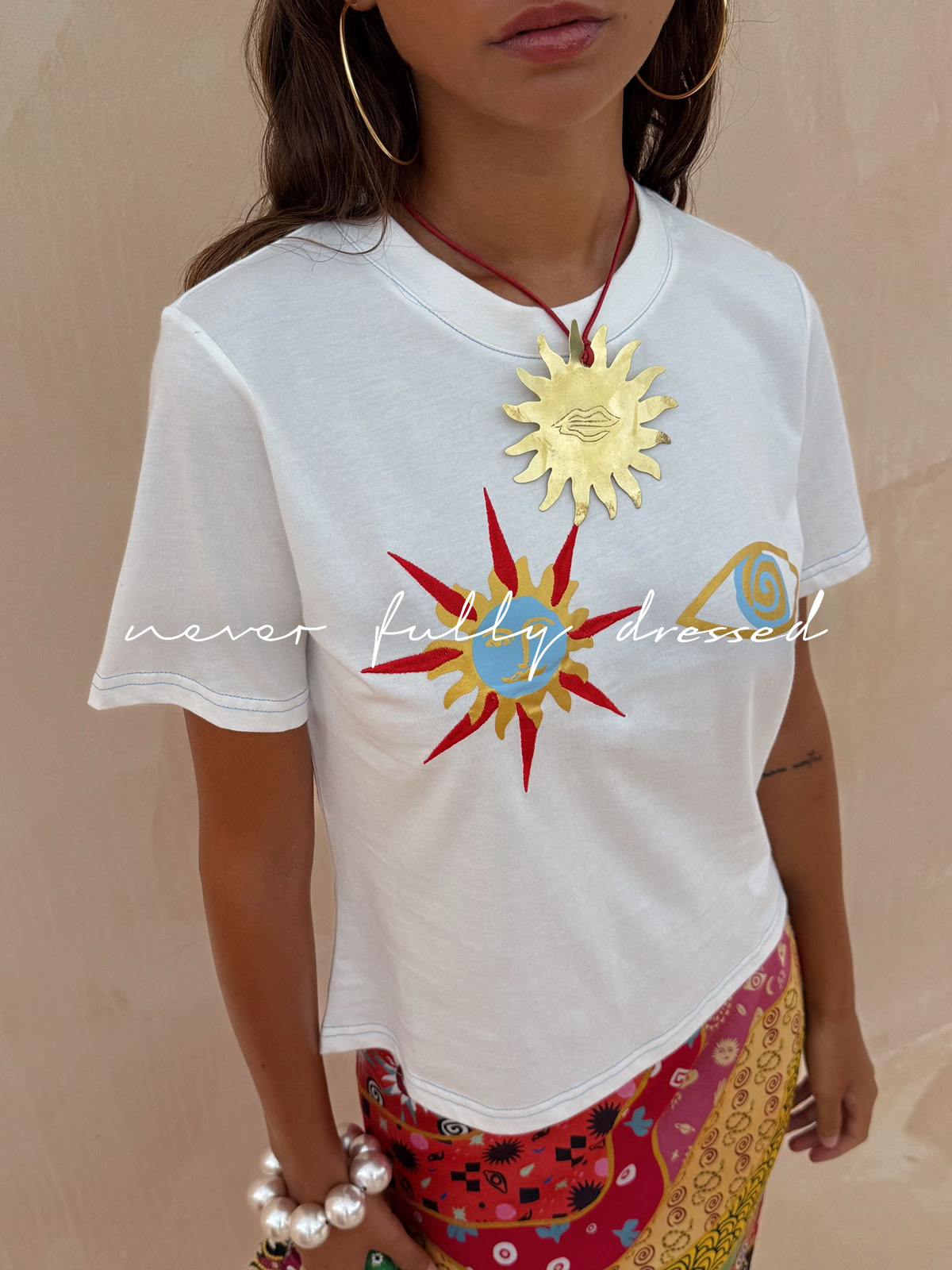 Woman wearing Never Fully Dressed