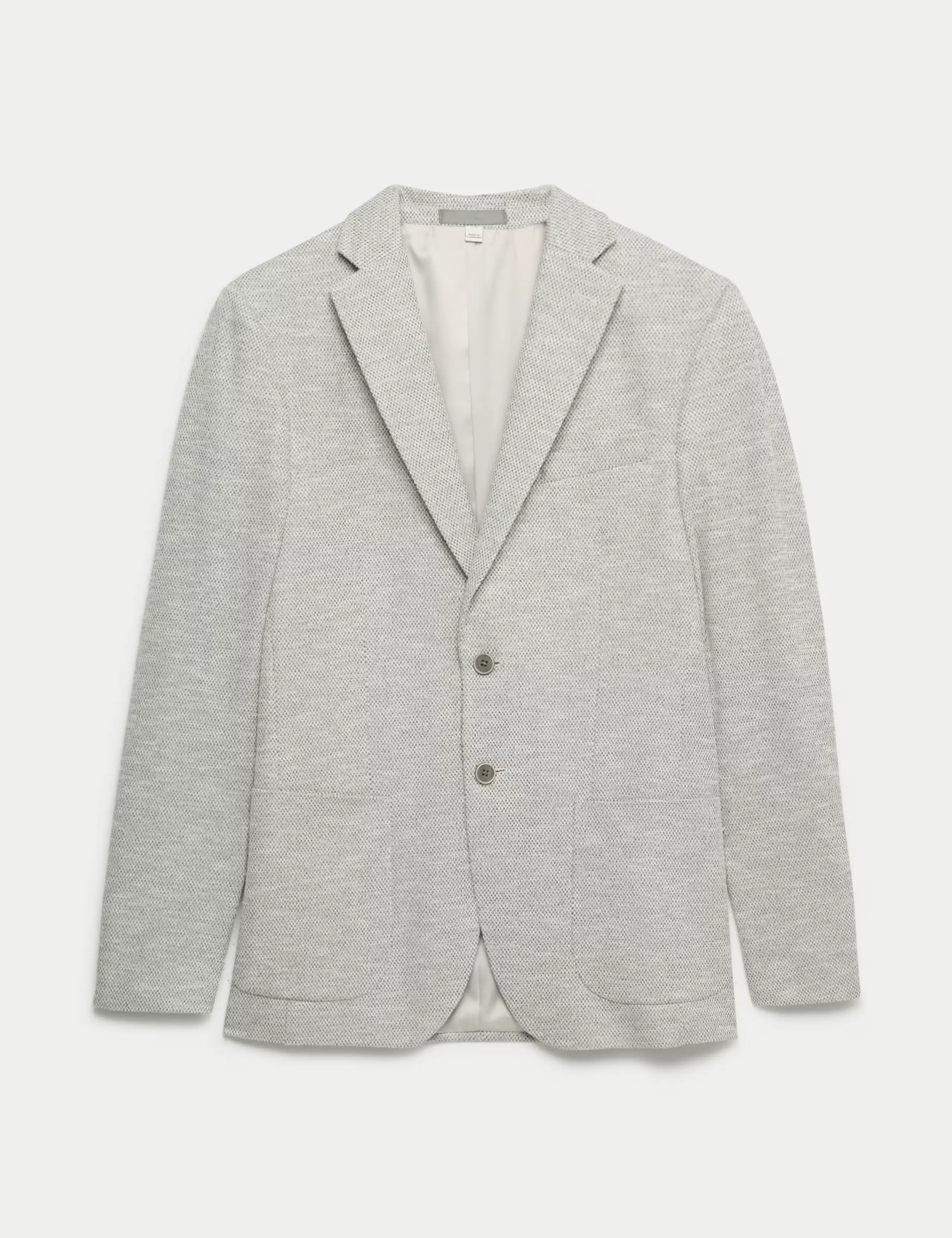 Grey textured blazer