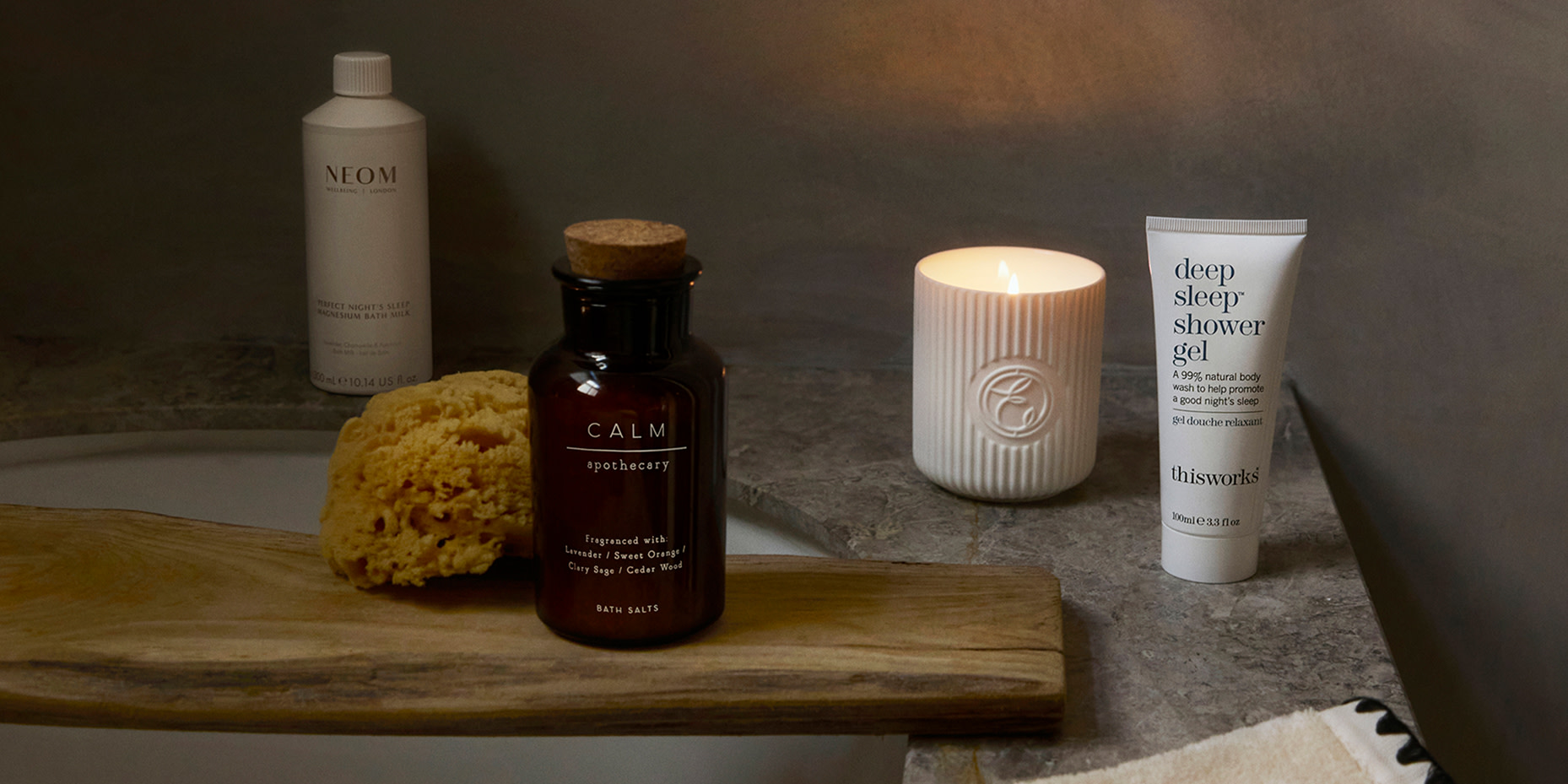 Selection of beauty products. Shop Bath & body