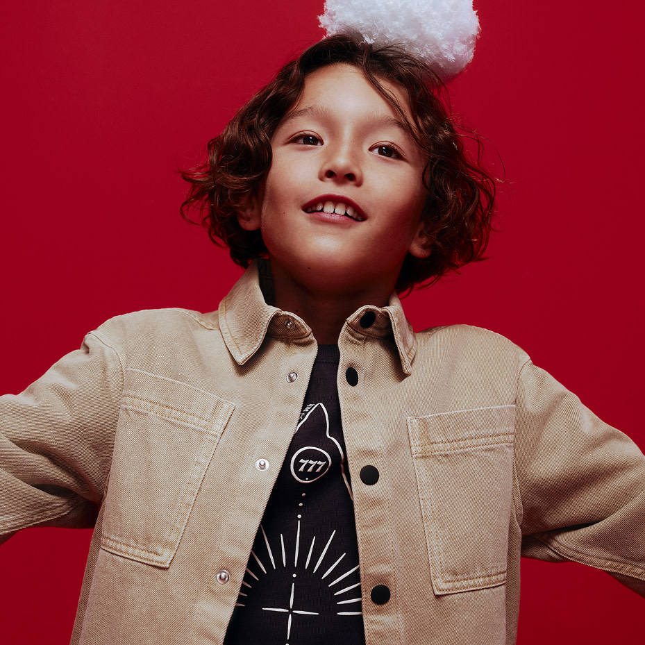 Boy wearing partywear at M&S