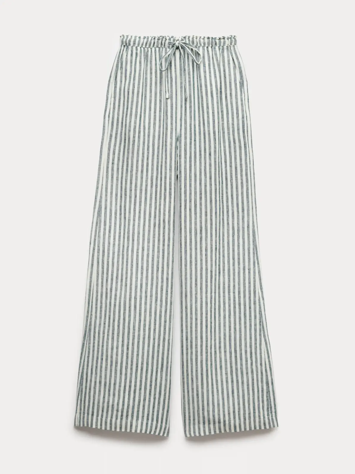 Striped linen trousers