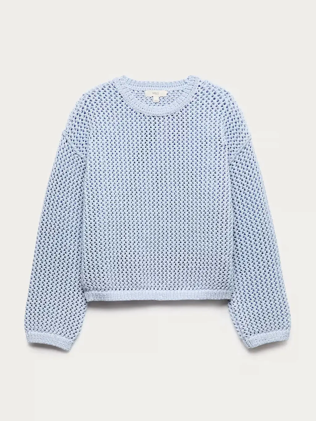 Light blue cropped jumper
