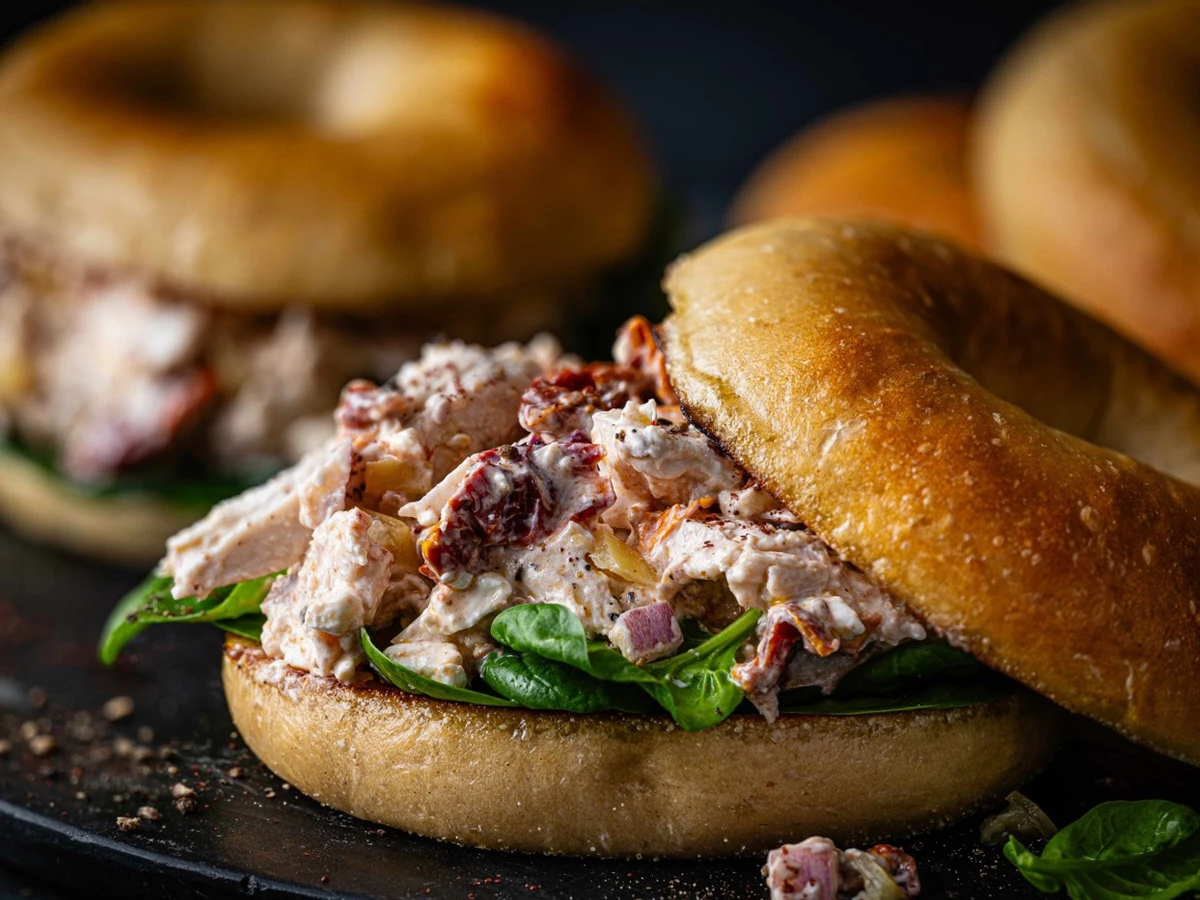 Chicken bagel