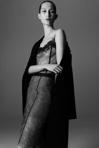 Woman wearing strappy dress
