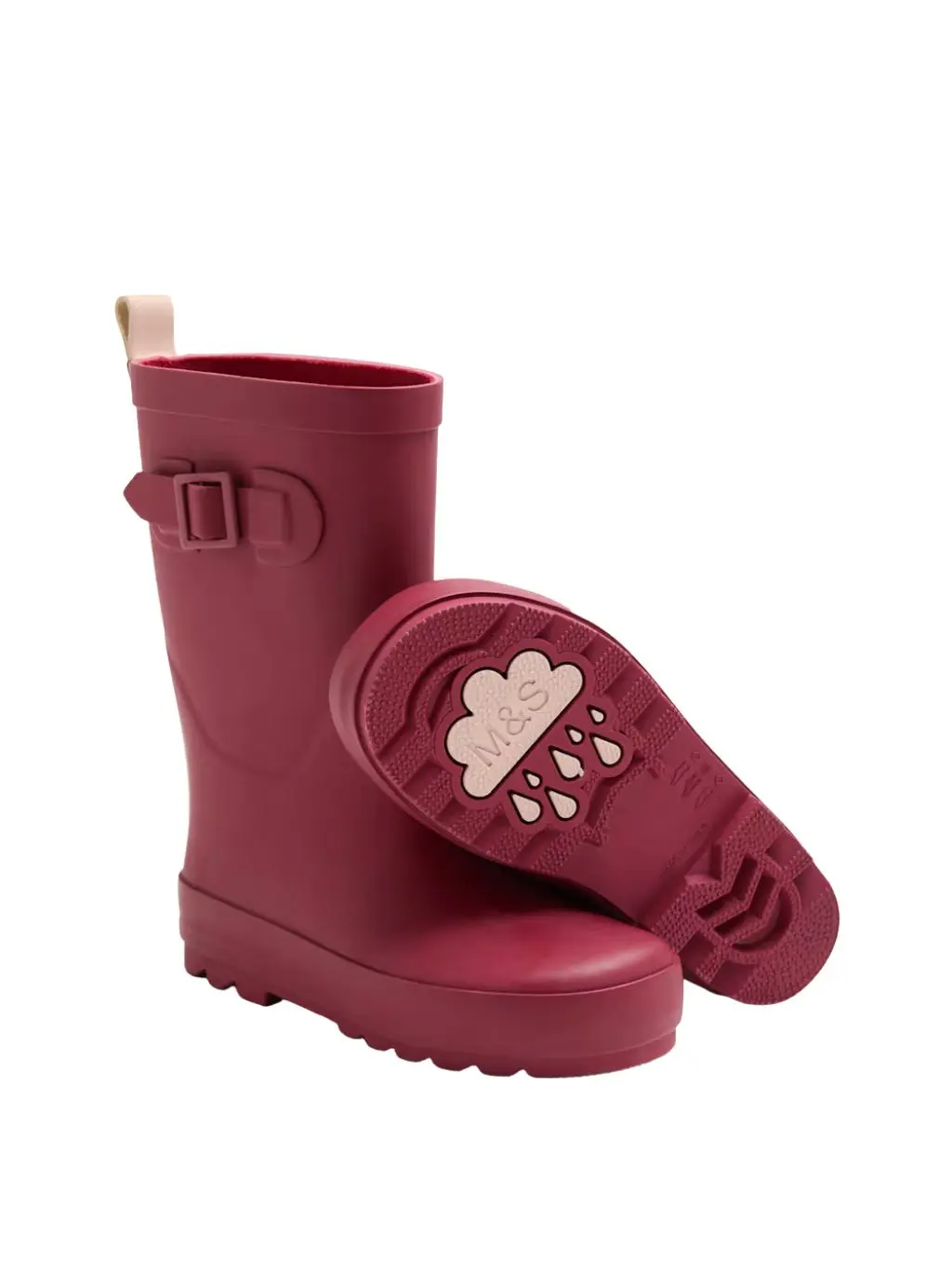 A cutout of red wellies for kids by M&S
