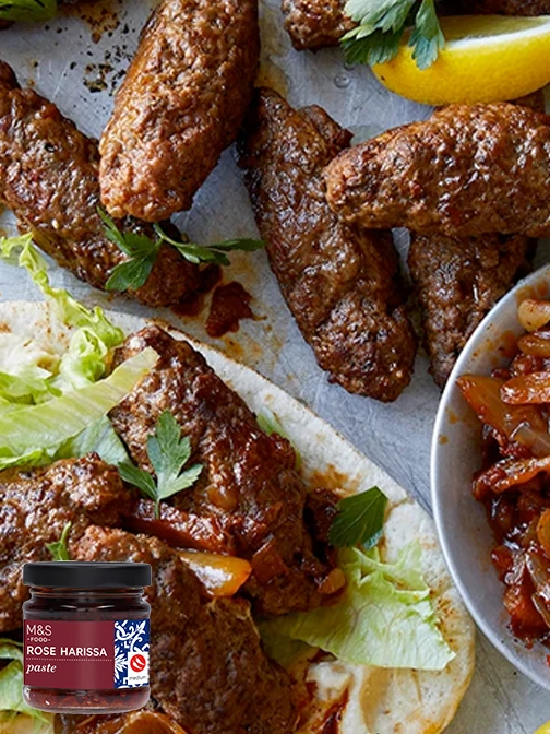 Rose harissa koftes 