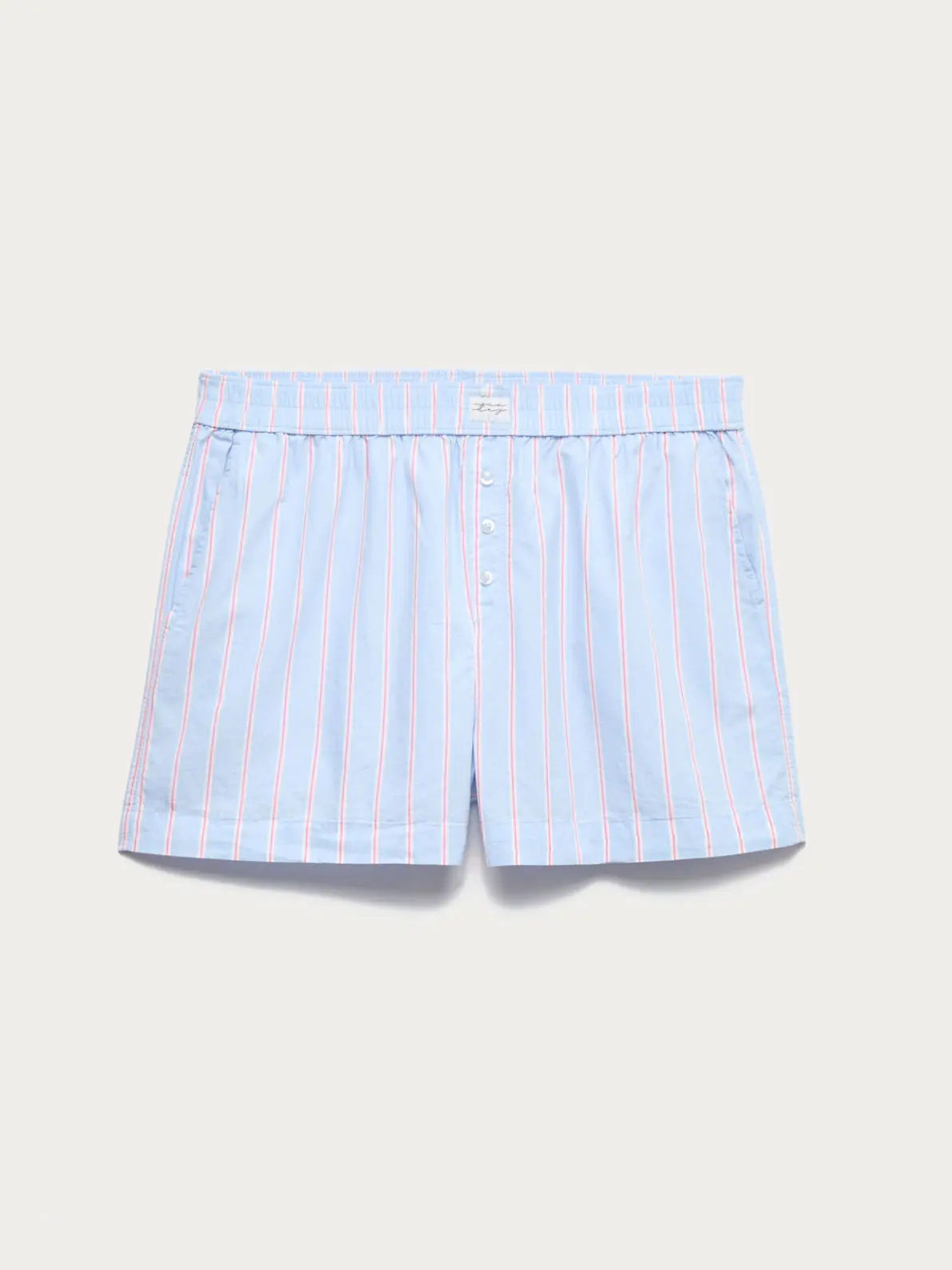 Blue striped shorts