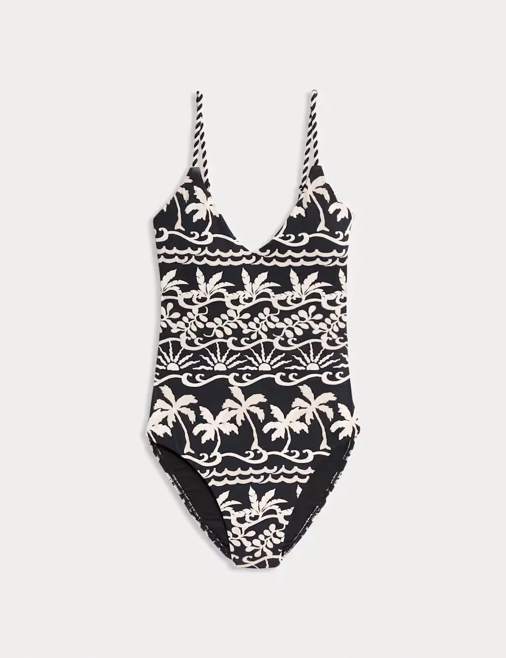 Black and white patterned swimsuit
