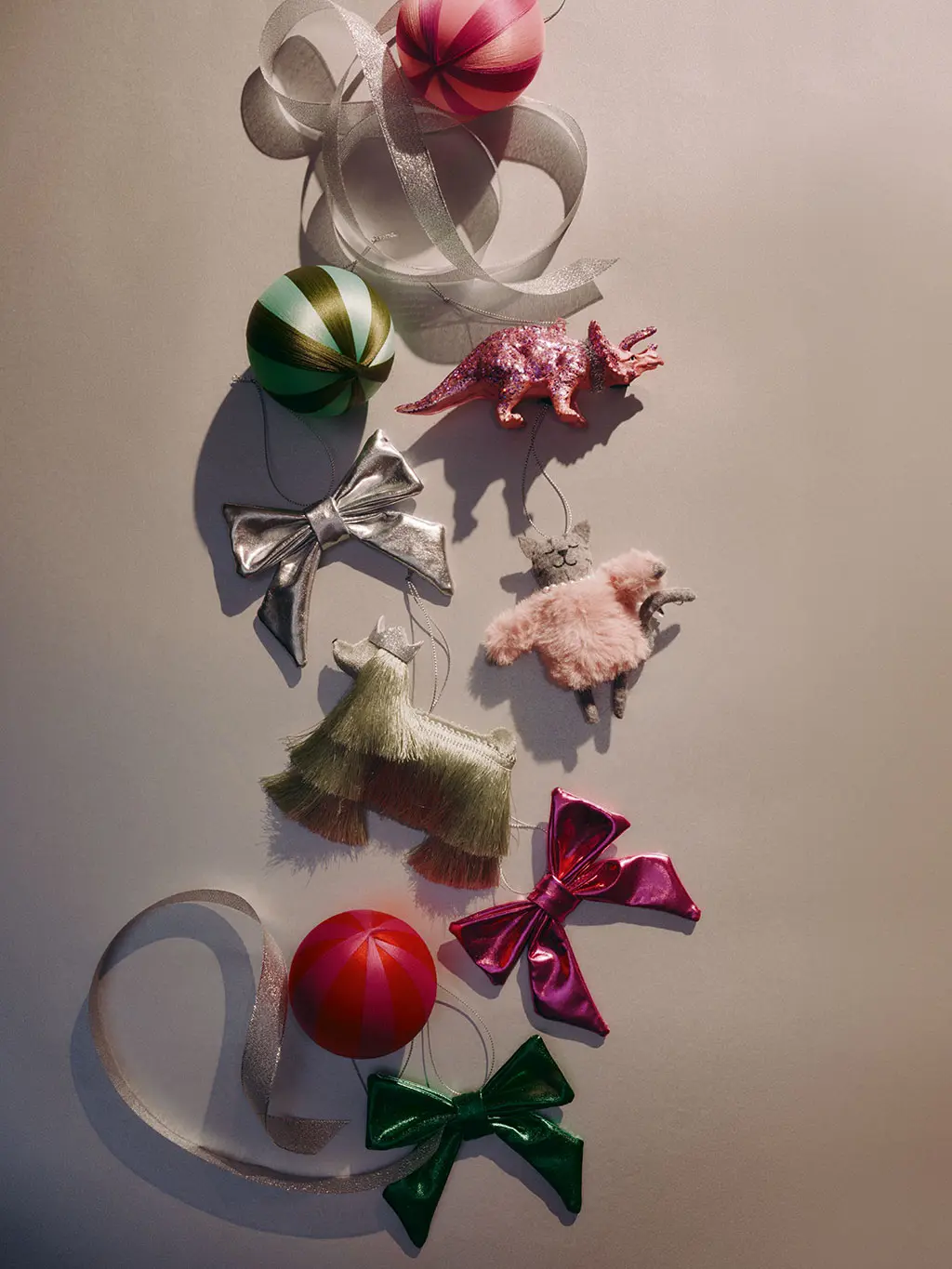 Colourful Christmas decorations