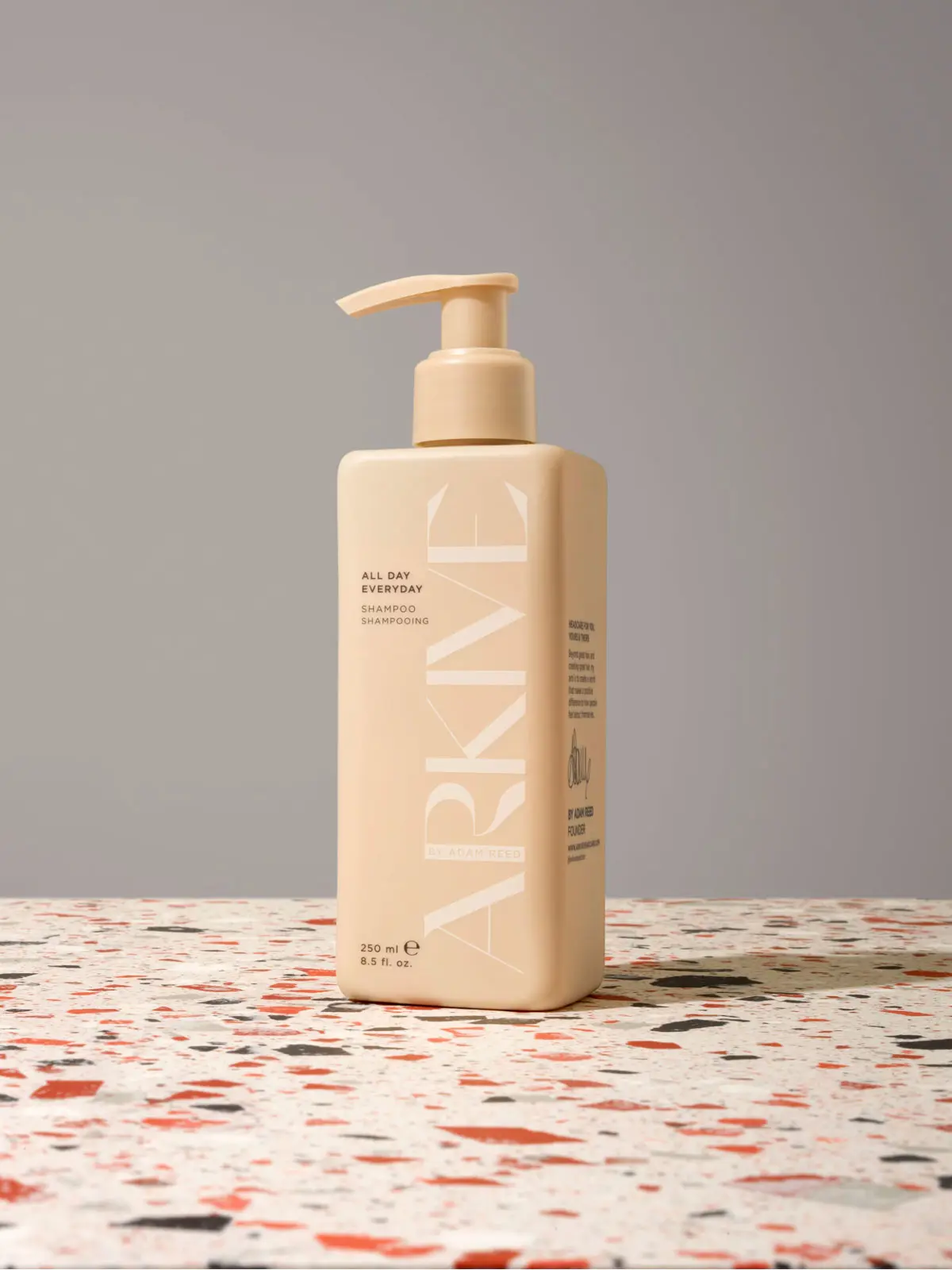 Bottle of shampoo