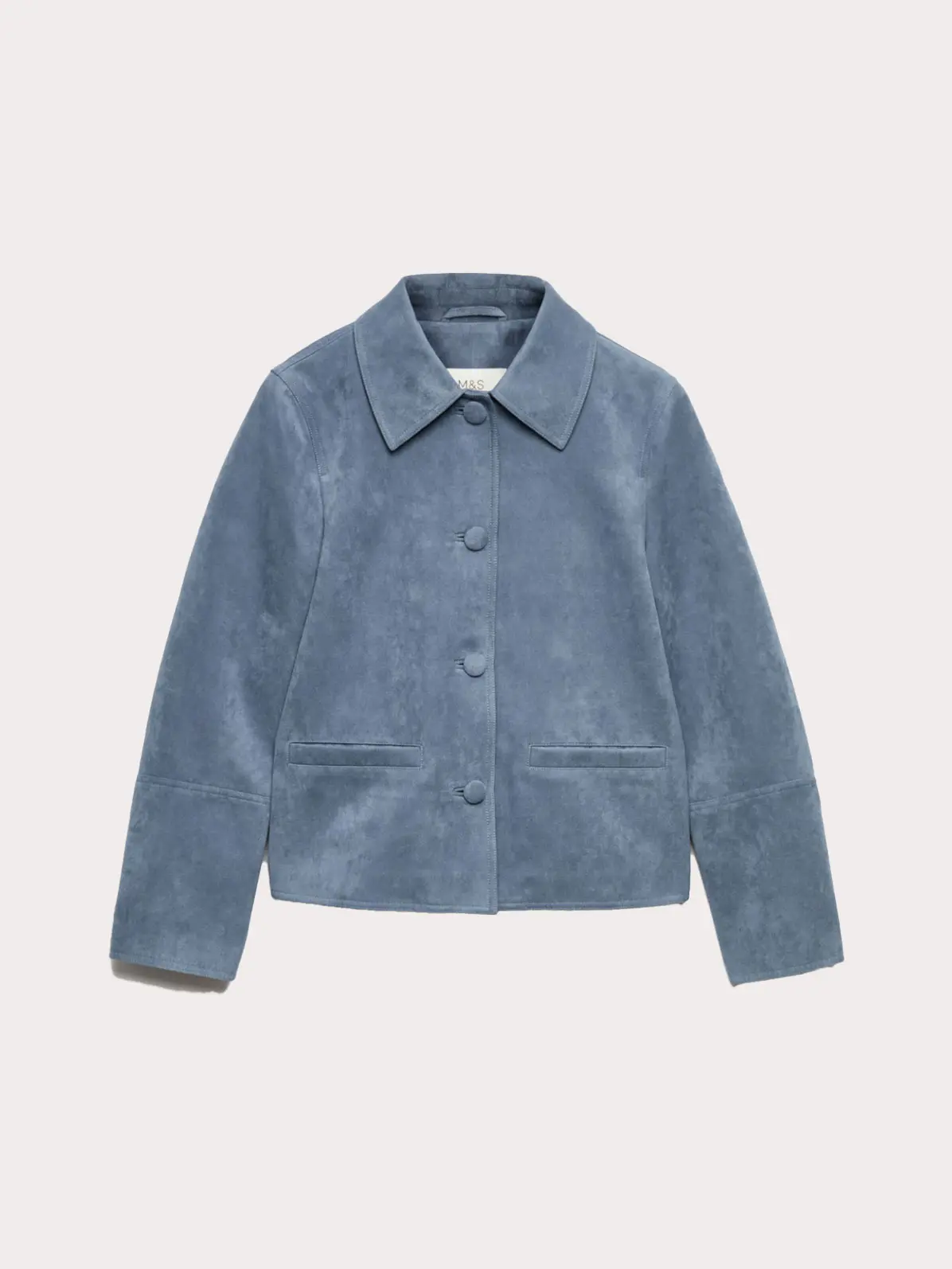 Blue suede jacket
