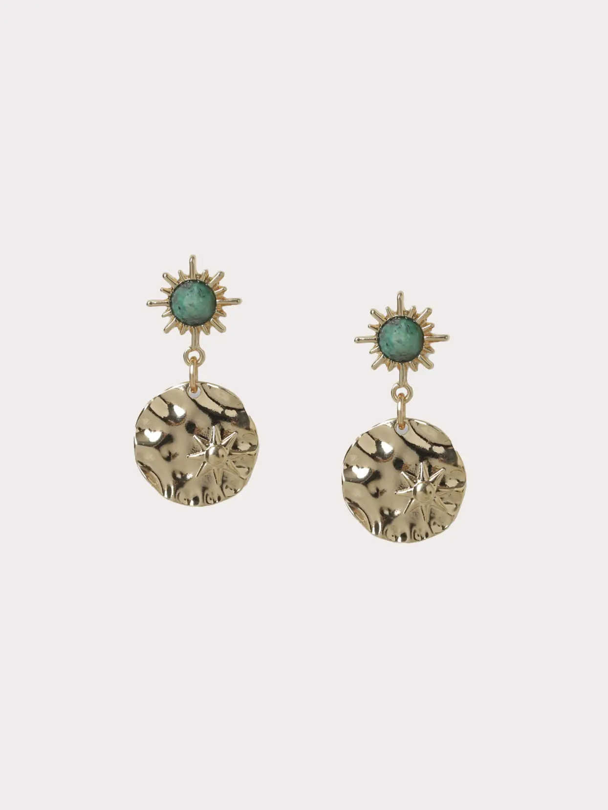 Gold drop earrings 