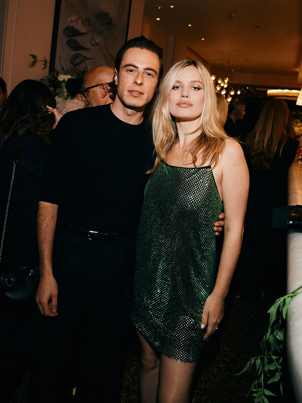 Marco Capaldo and Georgia May Jagger at Vogue's launch party for M&S x 16Arlington