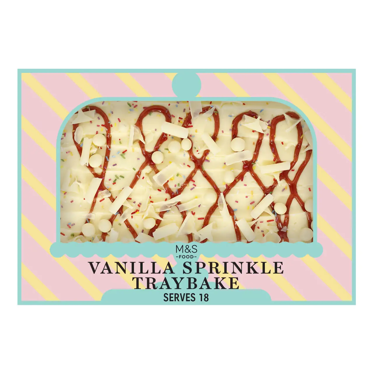 Vanilla Sprinkle Traybake