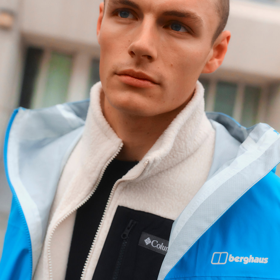 Man wearing branded sportswear