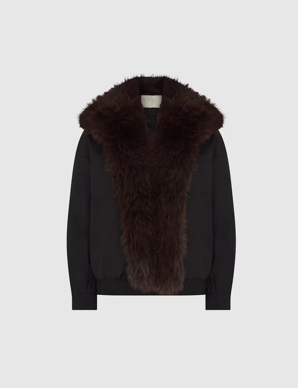 Faux Fur Collared Bomber Jacket