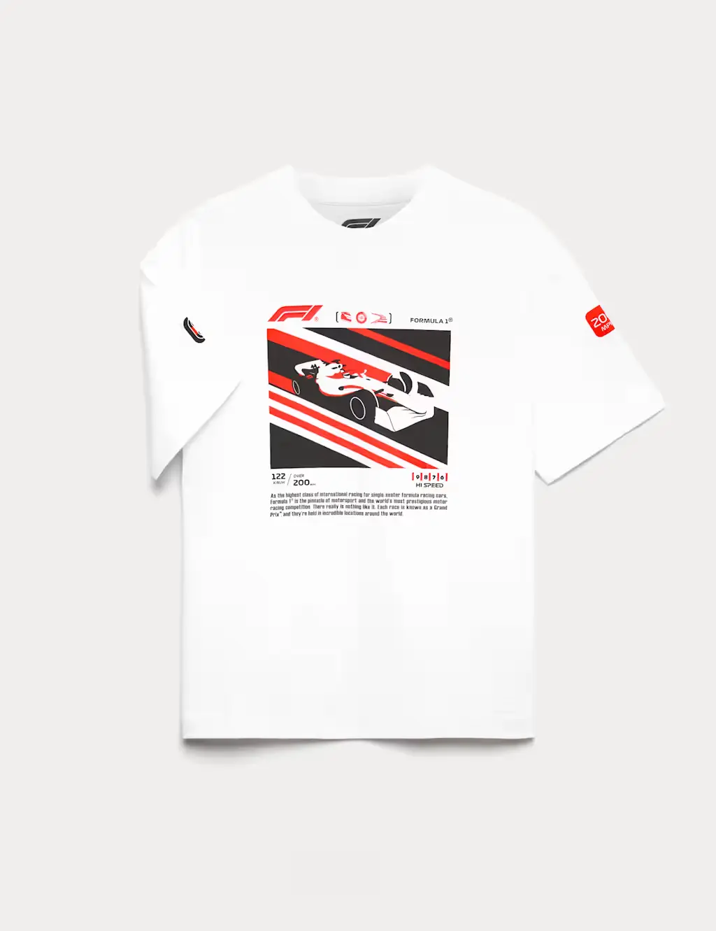 White T-shirt with graphics