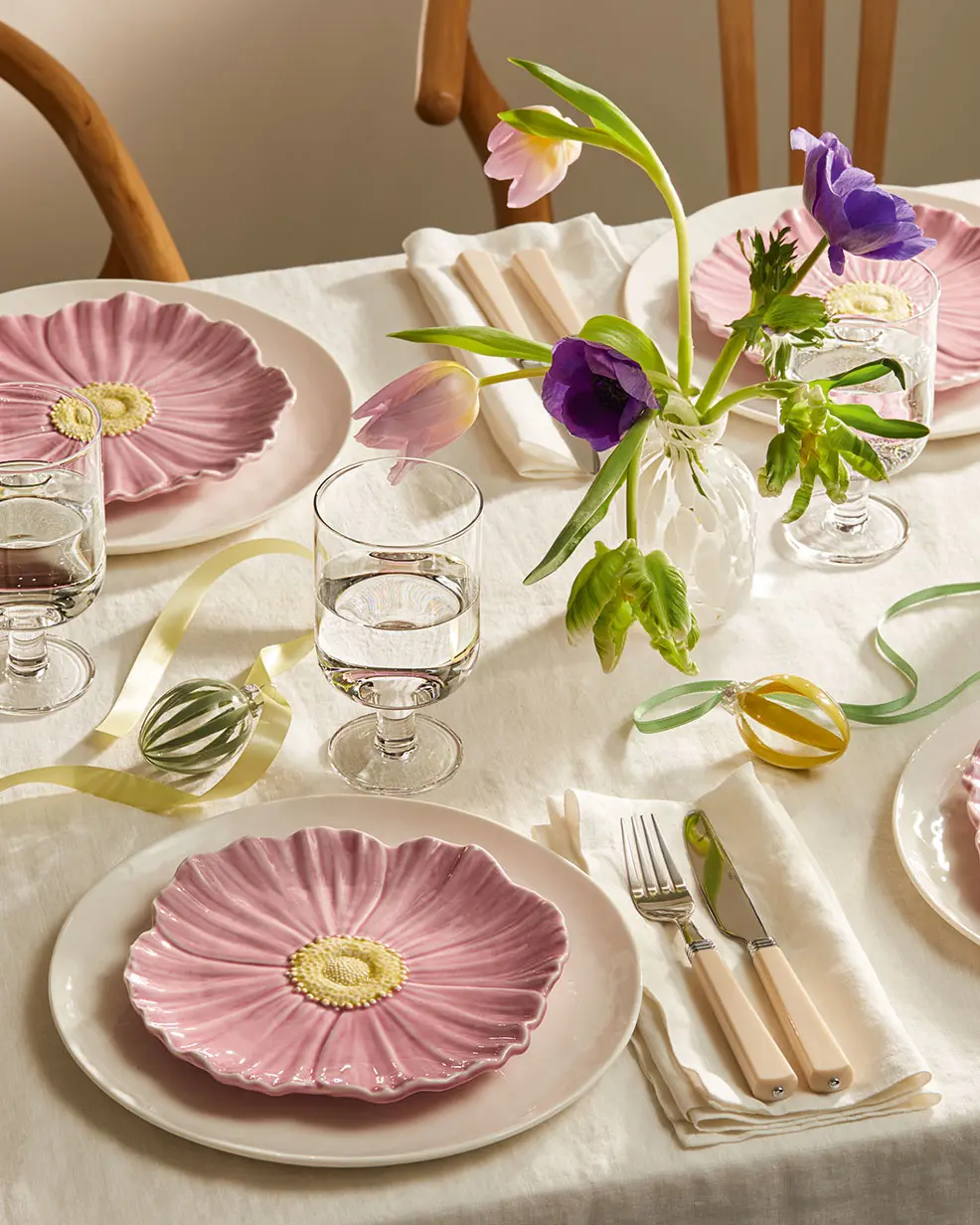 Table decorated for Easter at M&S