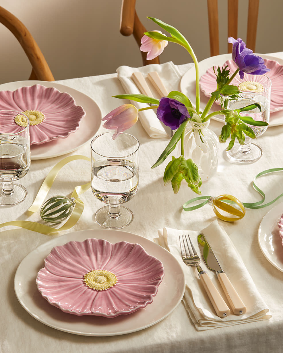 Table decorated for Easter at M&S