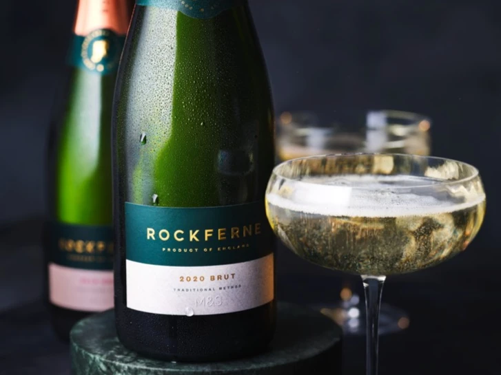 Bottle of Rockferne sparkling wine