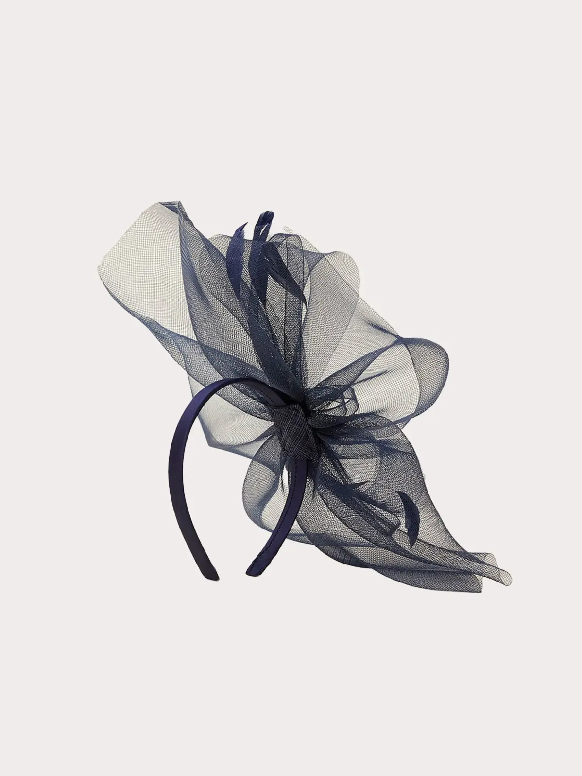 Navy fascinator 