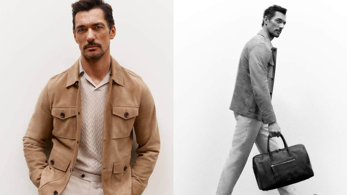 Man wearing brown jacket