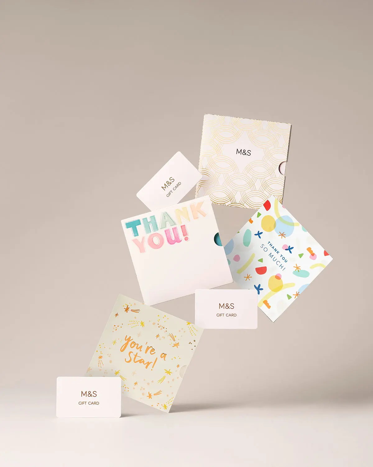 Selection of M&S gift cards